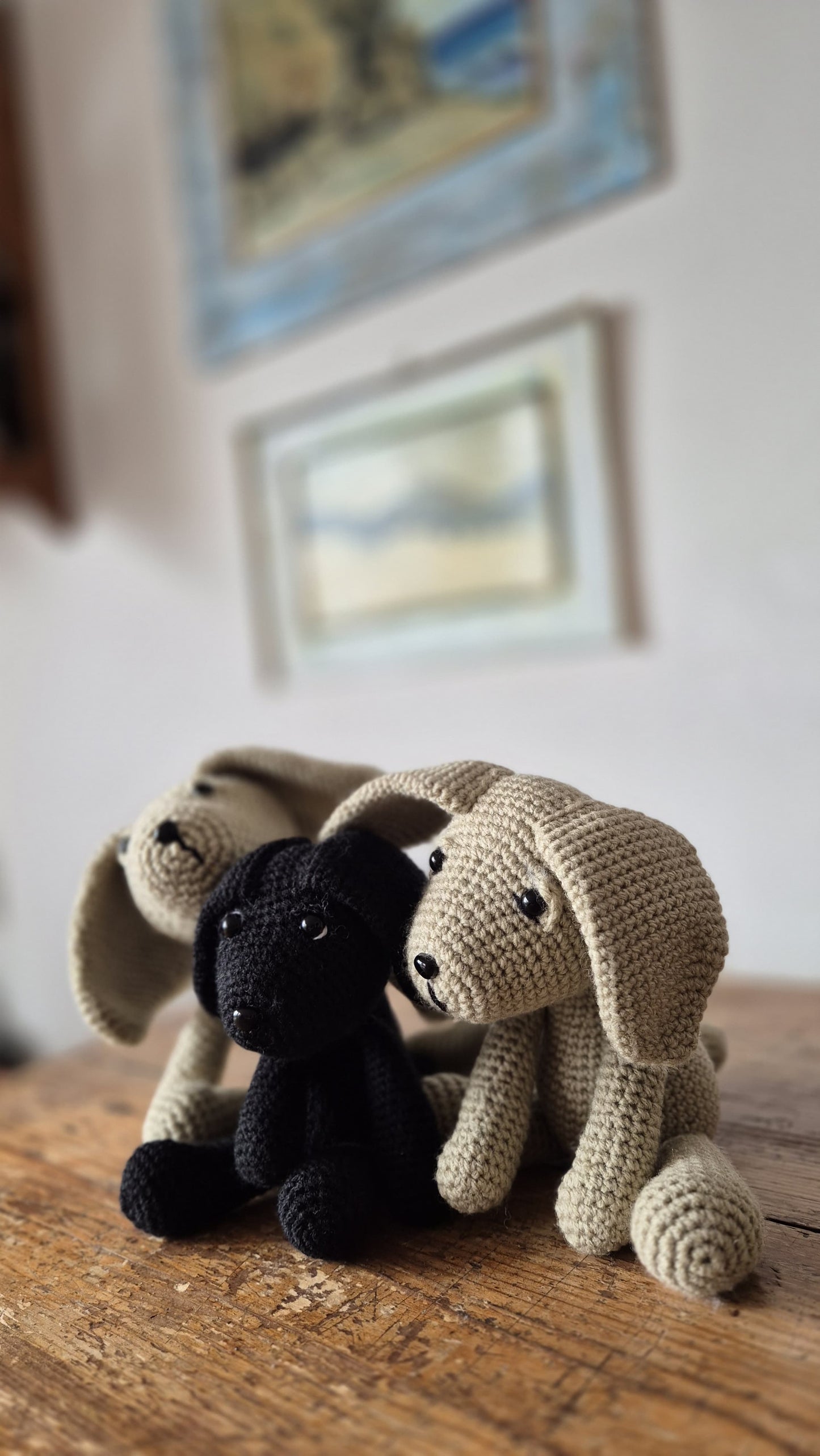 Labrador Nana 20x19cm - Peluche Personalizzabile in Filato Acrilico