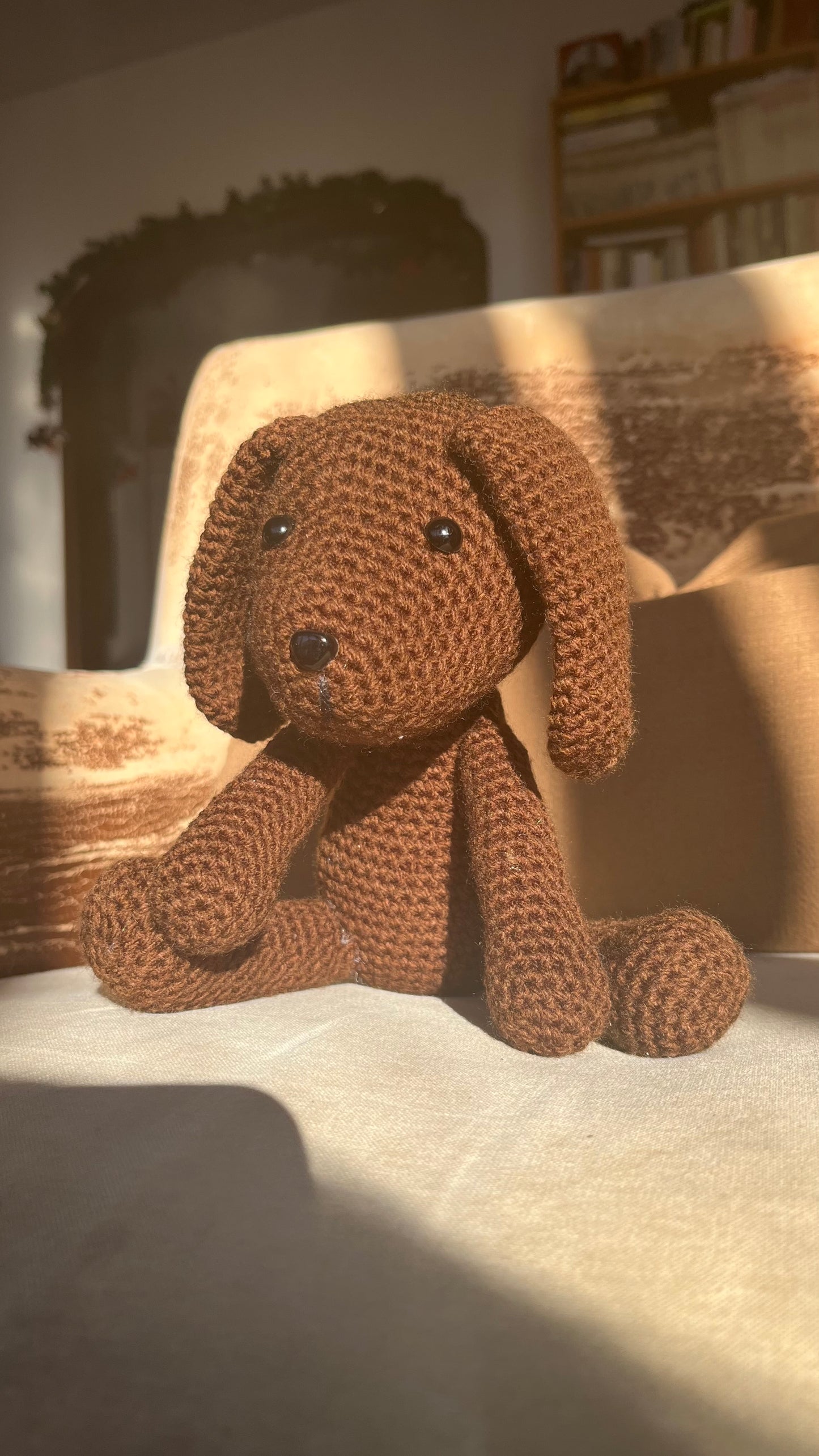 Labrador Dwarf 20x19cm - Customizable Plush in Acrylic Yarn
