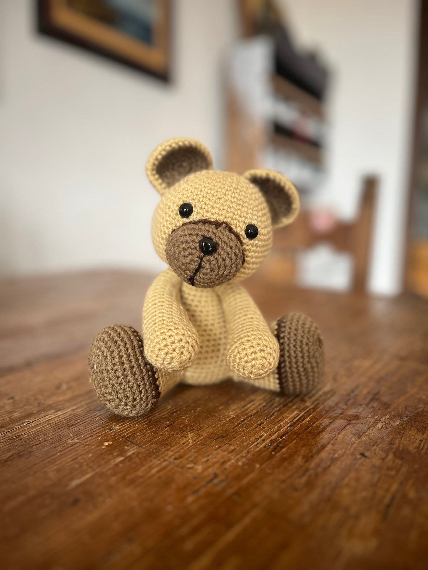 Orsetto John 18x21cm - Peluche in Filato Acrilico