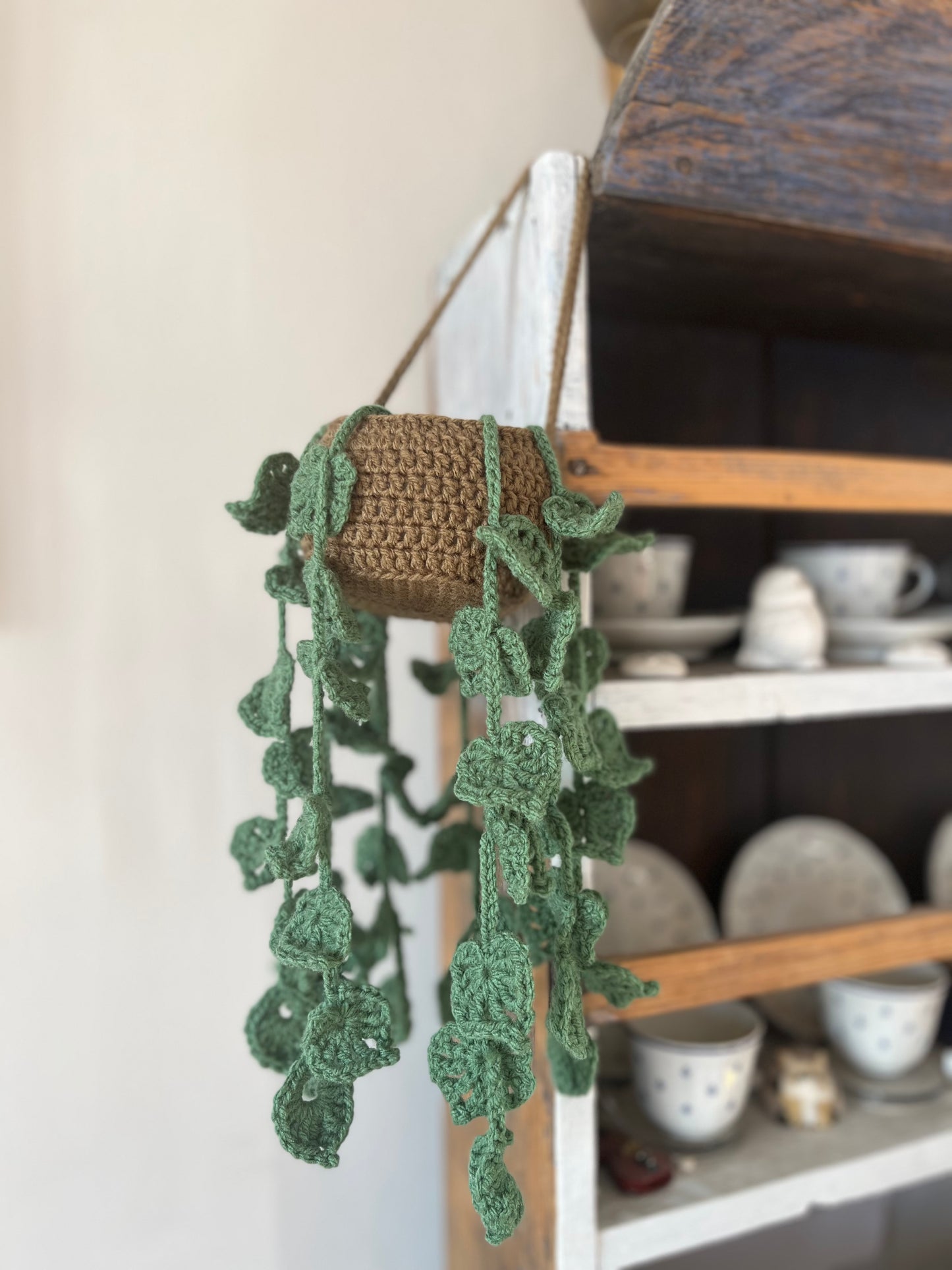 Pianta Mira 12x46cm - Pianta Pendente Decorativa in Filato Acrilico