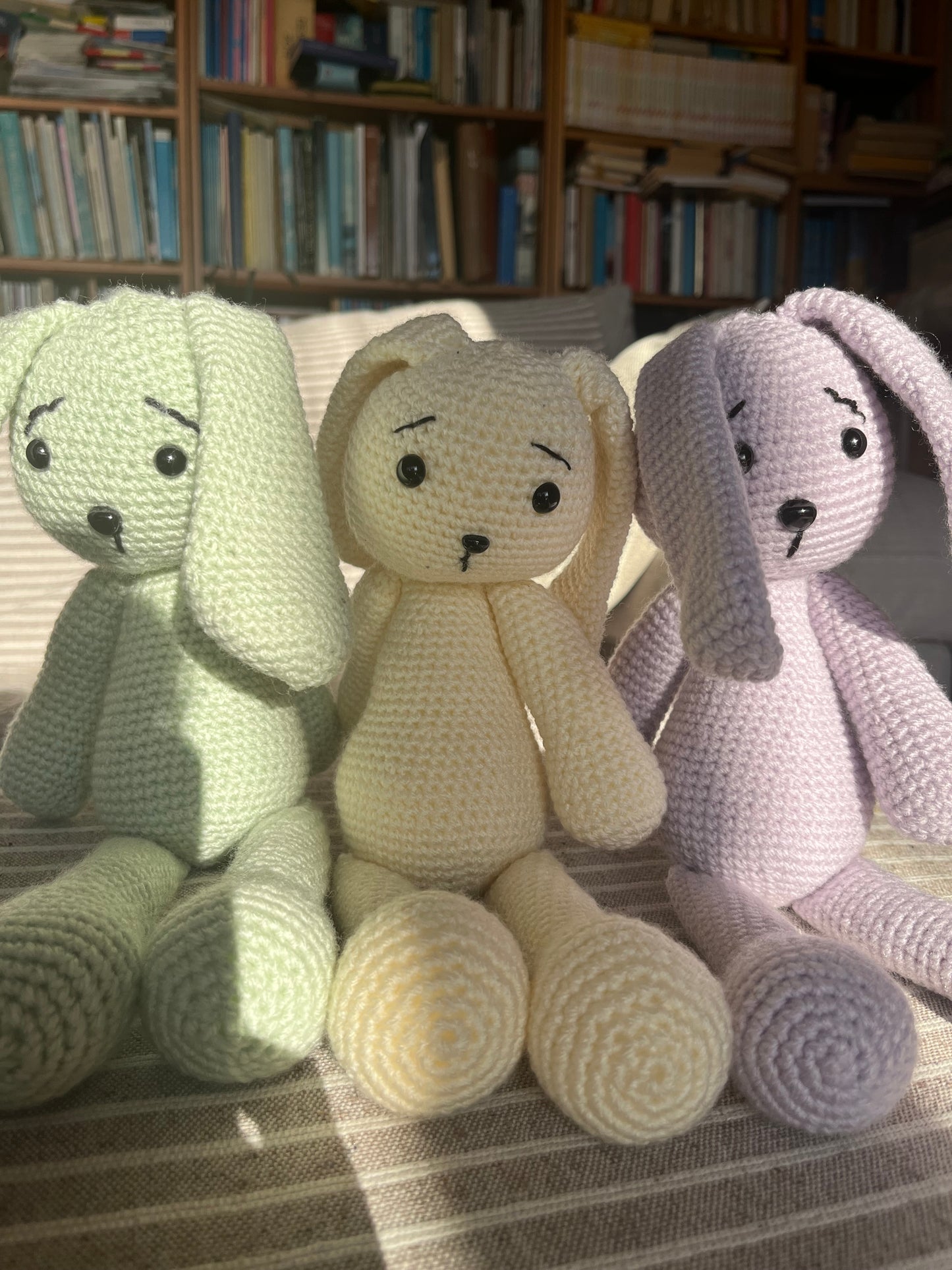 Coniglietto Snow 16x33cm - Peluche Personalizzabile in Filato Acrilico