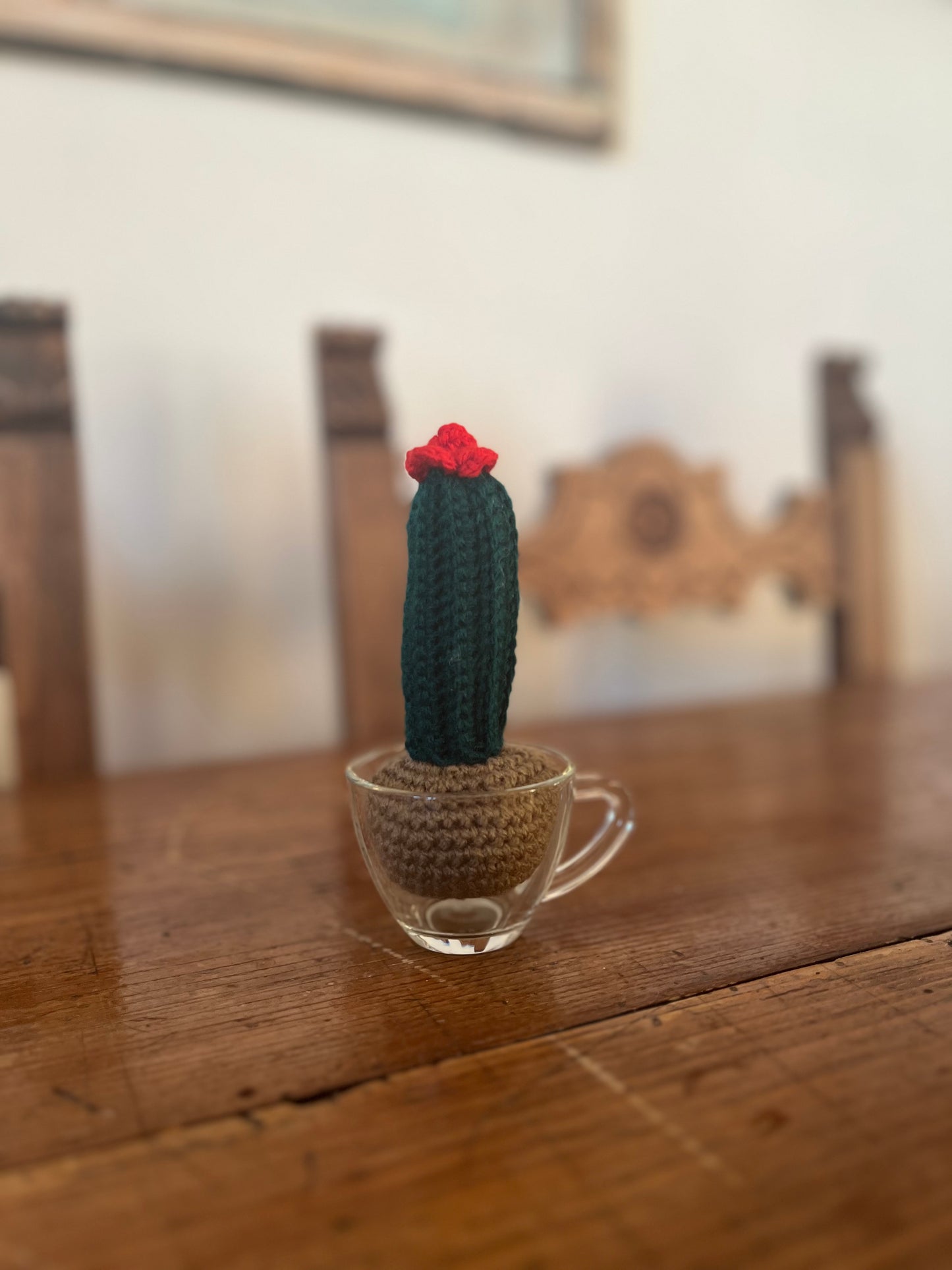 Alba Plant 4x9cm - Decorative Succulent Plant in Acrylic Yarn