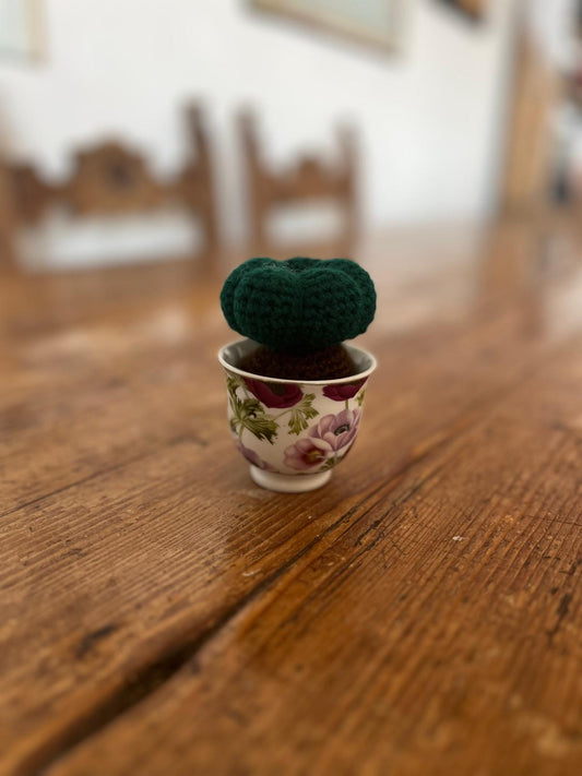 Pianta Monica 7x4cm - Decorazione Vivace in Filato Acrilico