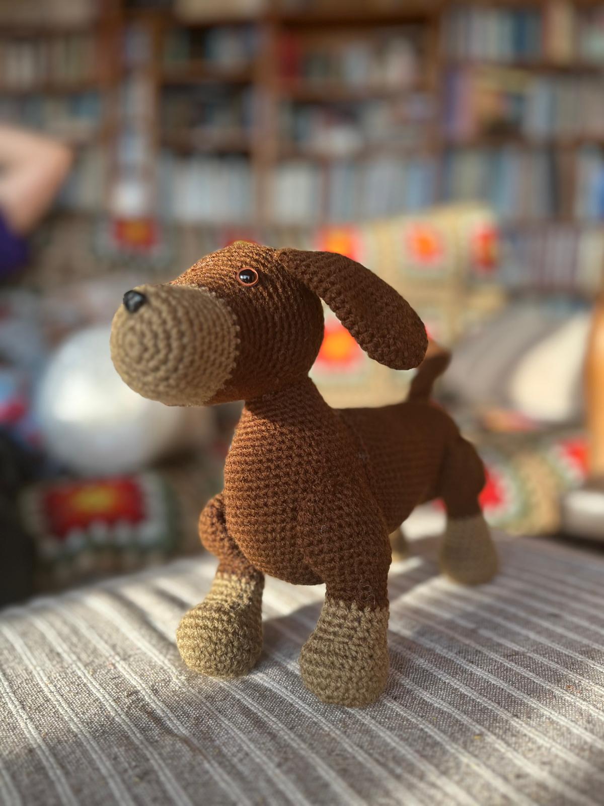 Bassotto Otto 34x21cm - Peluche Personalizzabile in Filato Acrilico