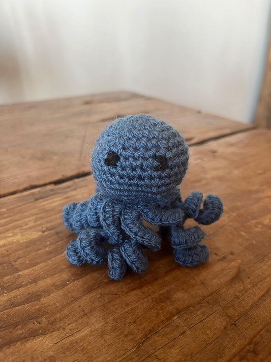 Polpo Ollie 6x9cm - Peluche Marino in Filato Acrilico