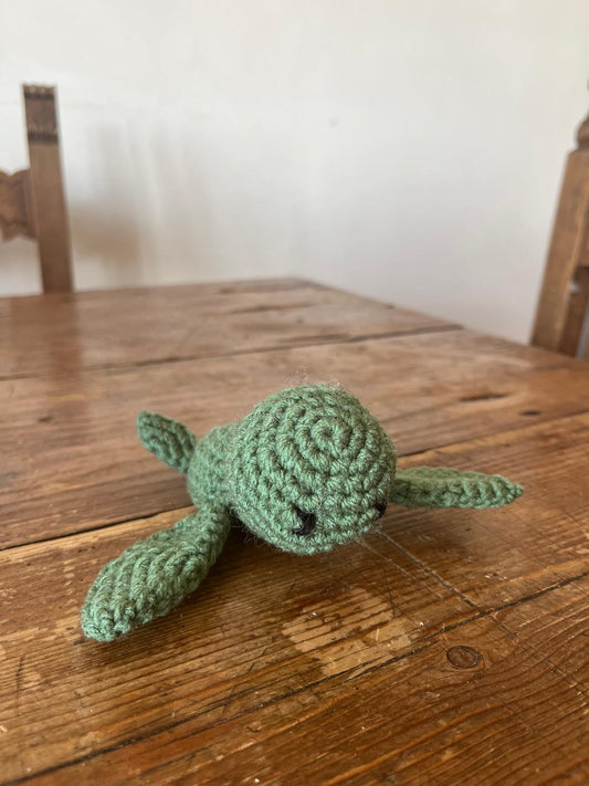 Tartaruga Scorza 16x5cm - Peluche Marino in Filato Acrilico