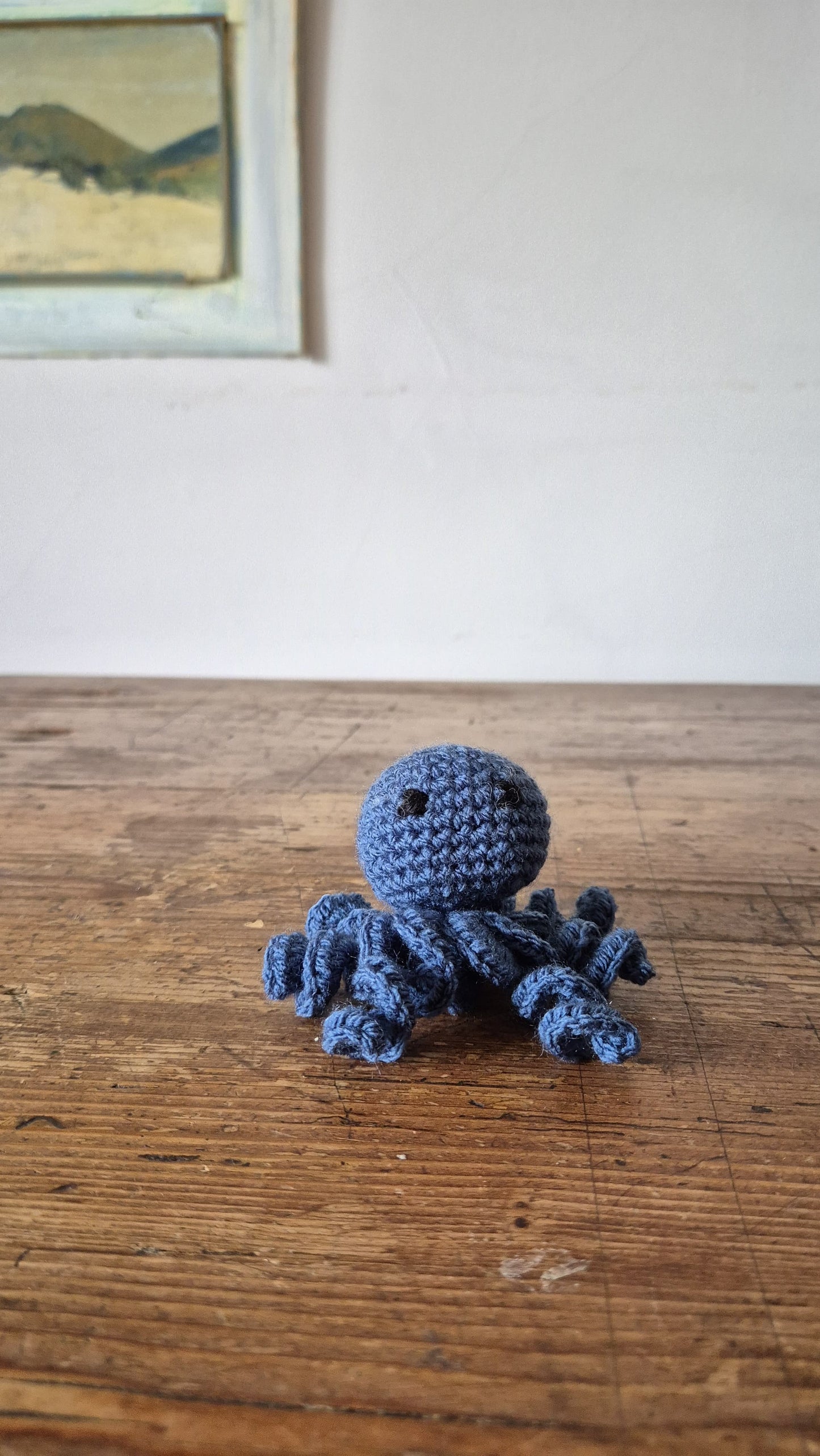 Polpo Ollie 6x9cm - Peluche Marino in Filato Acrilico