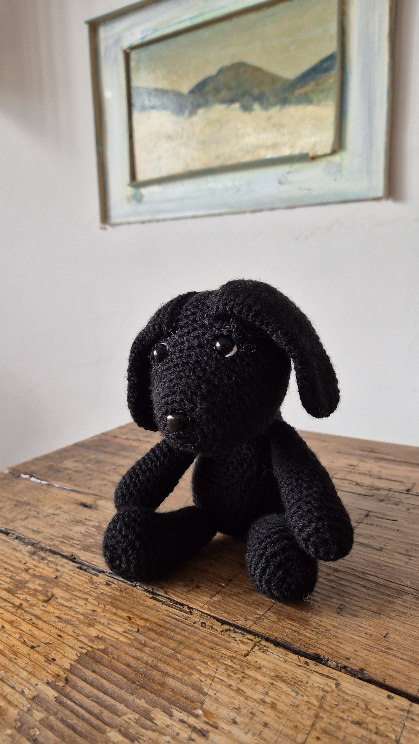 Labrador Nana 20x19cm - Peluche Personalizzabile in Filato Acrilico