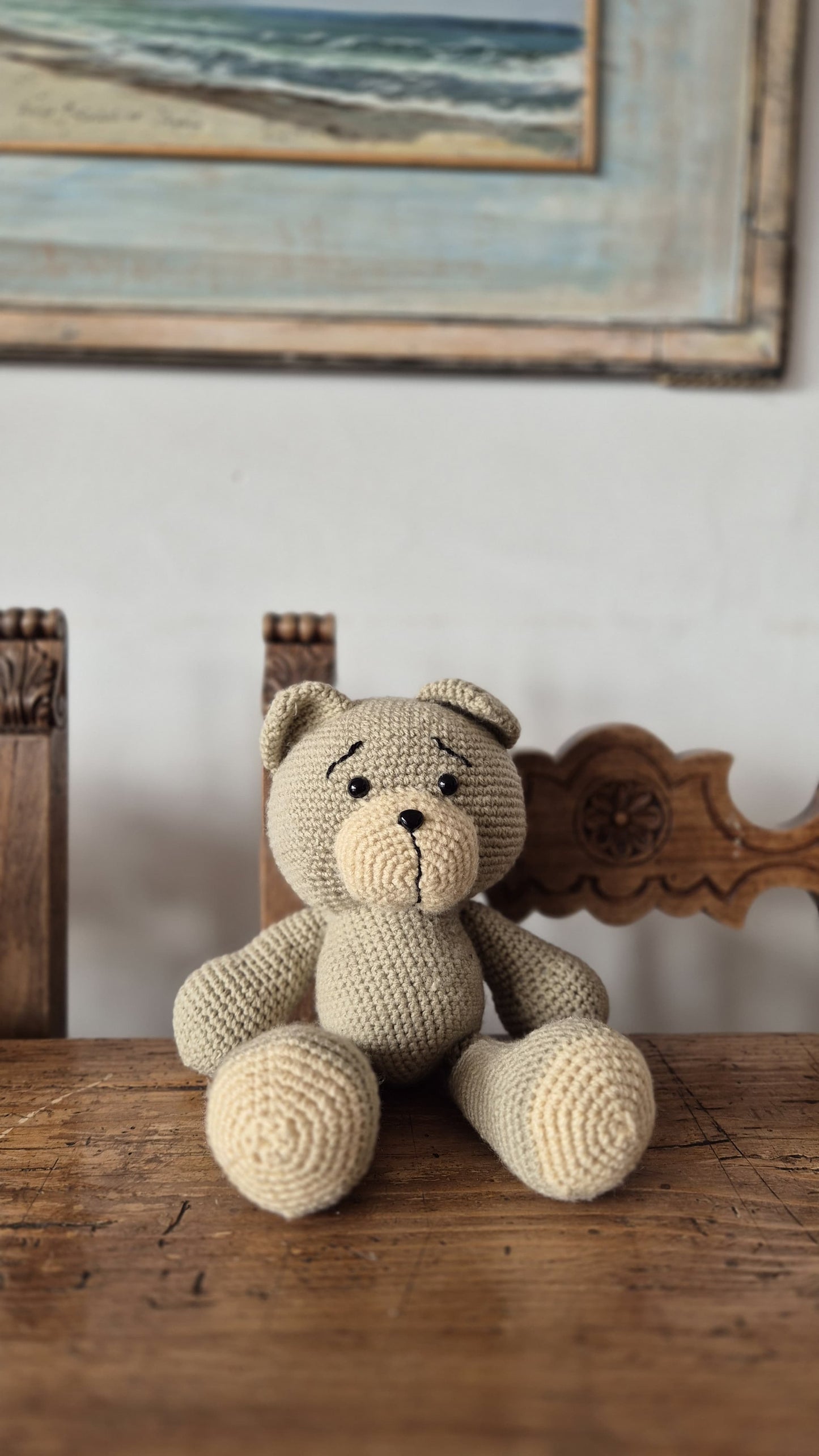 Orsacchiotto Koda 20x32cm - Peluche Personalizzabile in Filato Acrilico